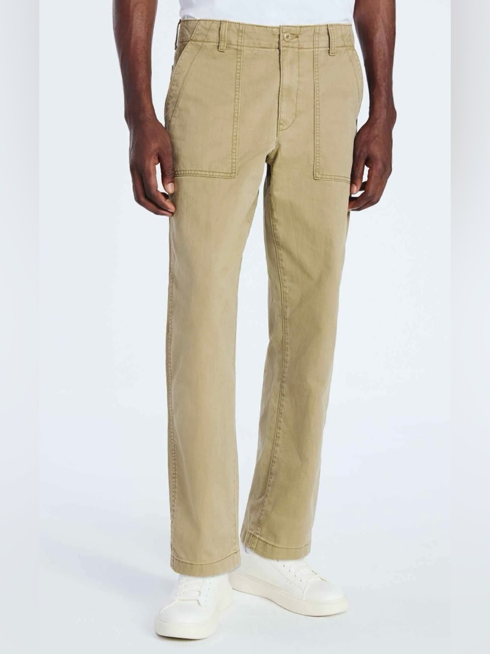 NWT Free Assembly Straight-Leg Utility Pants in wheat color